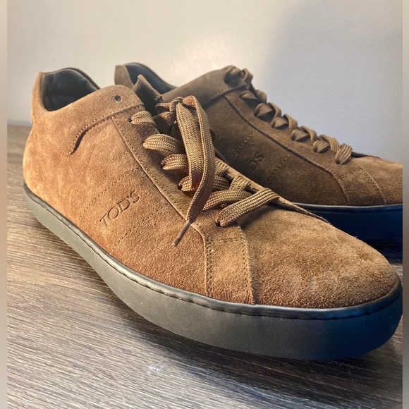 Tod’s Suede Tan Mounok 83 Sneaker (Never Worn in Box) - Picture 2 of 9